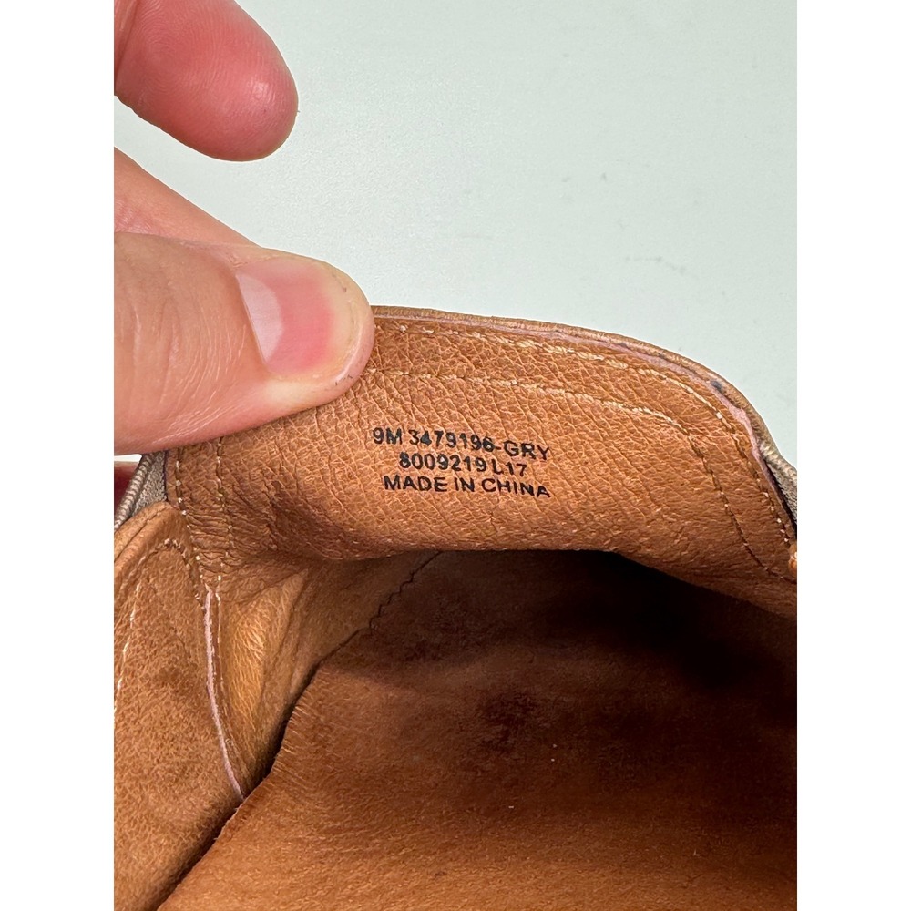 Frye Melanie Gore Mules Brown Leather Slip On Flat Casual Shoes Women's Size 9M - Picture 7 of 8